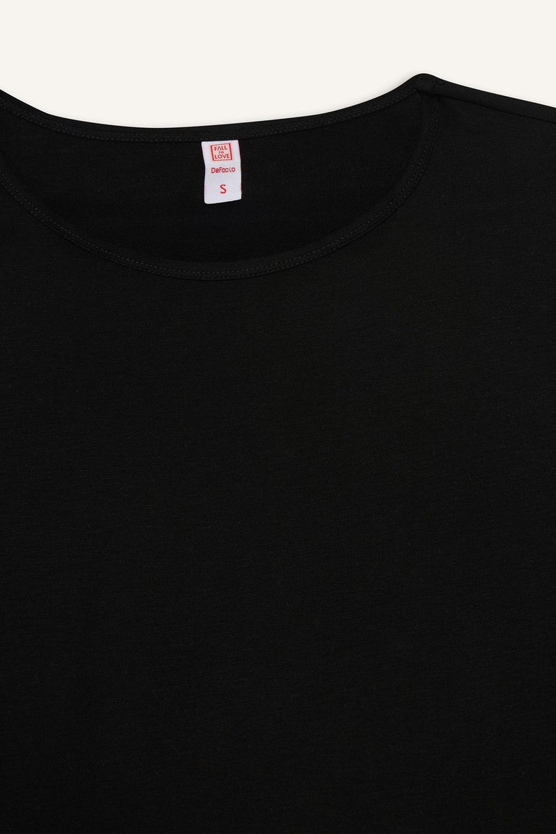 DeFacto Black Woman Long Sleeve Knitted Tops Casual - Image 5